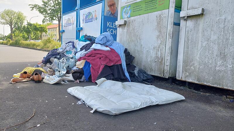 Altkleidercontainer Bamberg Müll Memmelsdorfer Straße Altkleidercontainer Bamberg Müll Memmelsdorfer Straße