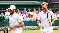 Die Reise geht weiter: Kevin Krawietz (r.) und Tim Pütz stehen in Wimbledon im Halbfinale. Die Reise geht weiter: Kevin Krawietz (r.) und Tim Pütz stehen in Wimbledon im Halbfinale.