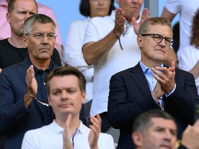 Herbert Hainer (l) und Jan-Christian Dreesen