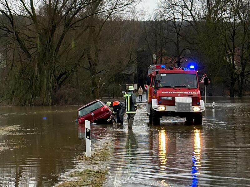 Hochwasser bei Langenstadt