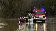 Hochwasser bei Langenstadt Hochwasser bei Langenstadt