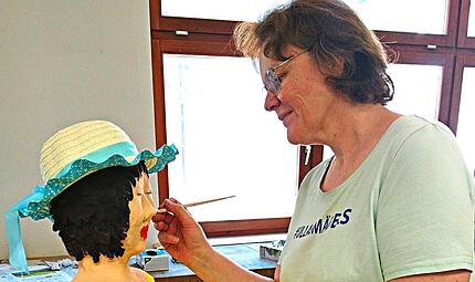 Im Workshop „Pfundsweiber“ sind alle Größen erlaubt. Jutta Lange Im Workshop „Pfundsweiber“ sind alle Größen erlaubt. Jutta Lange