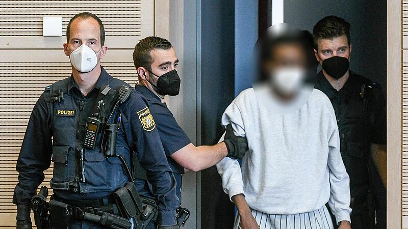 Abdirahman J. vor Gericht: F&uuml;r den Prozess um den Messerangriff in W&uuml;rzburg waren 27 Verhandlungstage geplant.