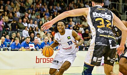 Darius Dawson hat bei Spiel 1 in Coburg mit 14 Punkten f&uuml;r den Erfolg des BBC gegen Neustadt gesorgt. Nun sieht er die Shooters  in heimischer Halle als besonders gef&auml;hrlich an.