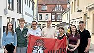 Gründungs-Treffen mit (von links) Jana Pfeffermann, Hannes Schmitt, Stefan Czelustek, Maximilian Kramlich, Johanna Müller-Drescher, Luana Scheit, Cedrik Lothspeich. Gründungs-Treffen mit (von links) Jana Pfeffermann, Hannes Schmitt, Stefan Czelustek, Maximilian Kramlich, Johanna Müller-Drescher, Luana Scheit, Cedrik Lothspeich.