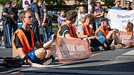 Straßenblockade Letze Generation Bamberg 2023
