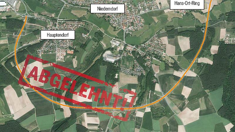 Südumfahrung Niederndorf - Routenführung