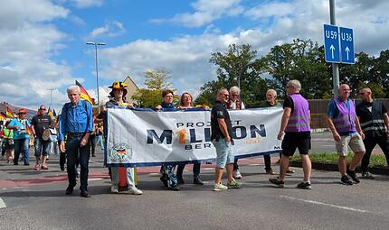 Demonstration vom „Projekt M1llion“ Demonstration vom „Projekt M1llion“