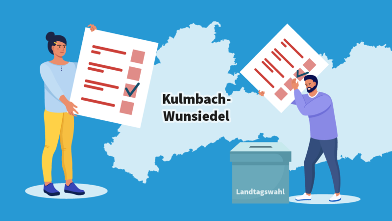 Illustration für den Stimmkreis Kulmbach Wunsiedel
