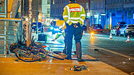 Ein 65-jähriger Radfahrer ist bei einem Unfall auf der Luitpoldbrücke schwer verletzt worden.