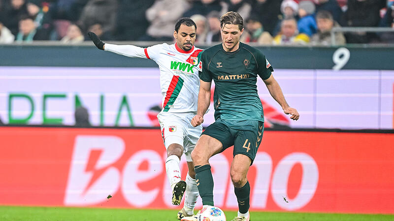 Niklas Stark (hier beim Gastspiel in Augsburg) feierte am Samstag gegen die Bayern sein Comeback im Werder-Trikot. Niklas Stark (hier beim Gastspiel in Augsburg) feierte am Samstag gegen die Bayern sein Comeback im Werder-Trikot.