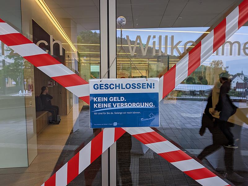 Protestaktion am Klinikum Kulmbach Protestaktion am Klinikum Kulmbach