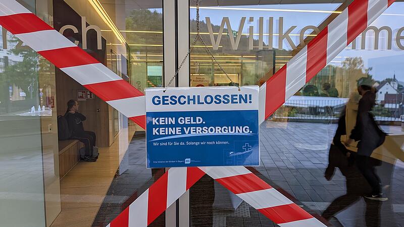 Protestaktion am Klinikum Kulmbach Protestaktion am Klinikum Kulmbach
