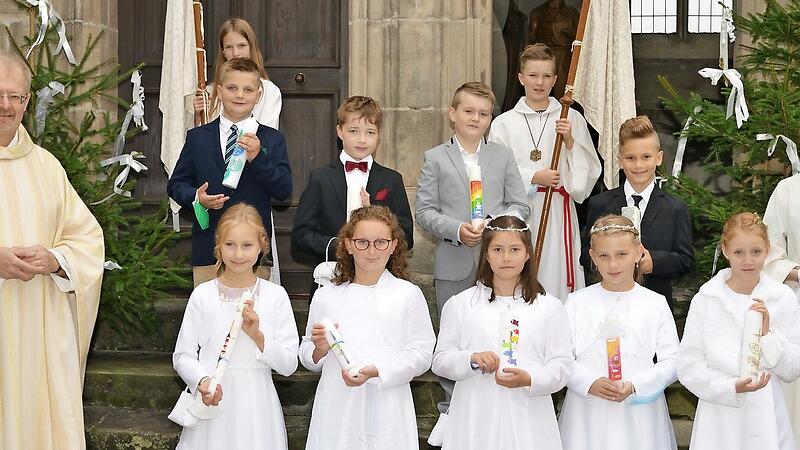 Die Gruppe 3 der Kommunionkinder