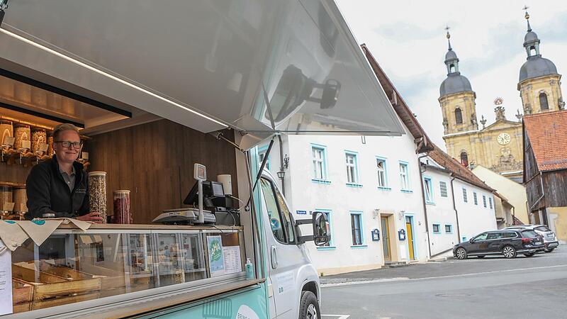 Alle zwei Wochen macht der mobile Unverpackt-Laden für vier Stunden auch in Gößweinstein Halt.Forchheim & Fränkische Schweiz