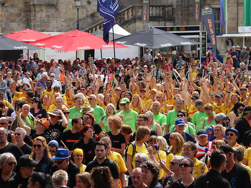 Trommeln für den Frieden beim Samba-Festival in Coburg 2025