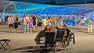 Ein Dancefloor war bei den Stadtwerken in Ebermannstadt geboten.Sabine Lorenz
