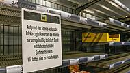 So sah und sieht es in einigen Edeka-Supermärkten in Unterfranken aus, seit im Zentrallager in Gochsheim gestreikt wird.