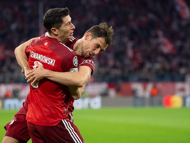 Robert Lewandowski und Leon Goretzka Robert Lewandowski und Leon Goretzka