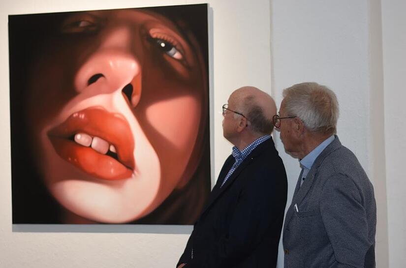 Der M&uuml;nchner K&uuml;nstler Frank Kr&uuml;ger zeigt in Kulmbach noch bis zum 14. Juli seine Werke.