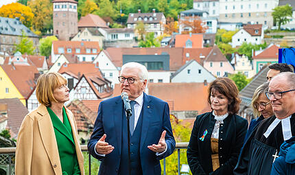 Bundespr&auml;sident Steinmeier in Kulmbach