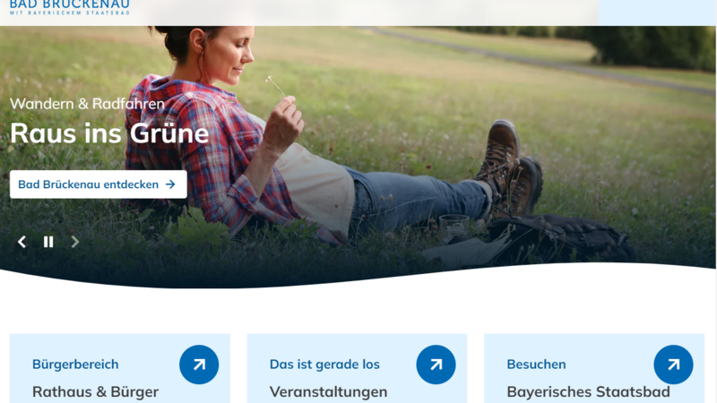 Die neue Internetseite der Stadt Bad Br&uuml;ckenau ist seit Anfang Juni online.