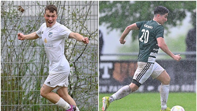 Am Donnerstag treffen der ASV Niederndorf (links) und der DJK-FC Schlaifhausen (rechts) in der Relegation aufeinander.