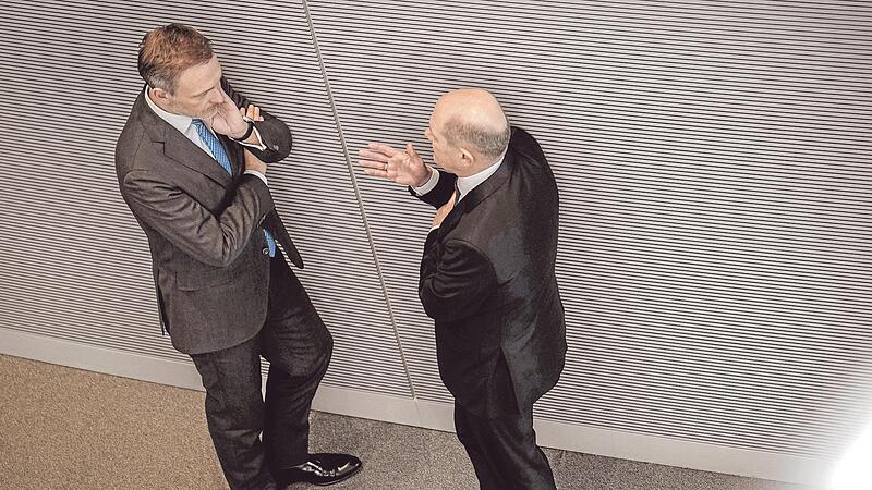 Mieden am Donnerstag die &Ouml;ffentlichkeit: Christian Lindner und Olaf Scholz.   