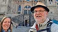 Manfred K&ouml;stner ist am Mittwoch gegen Mittag in Santiago de Compostela eingetroffen. Am selben Abend gab es in Nordhalben das Benefizkonzert mit dem Heeresmusikkorps Veitsh&ouml;chheim. privat
