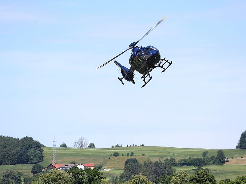 Messung von Radioaktivit&auml;t aus Hubschrauber