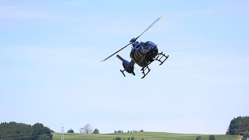 Messung von Radioaktivität aus Hubschrauber Messung von Radioaktivität aus Hubschrauber