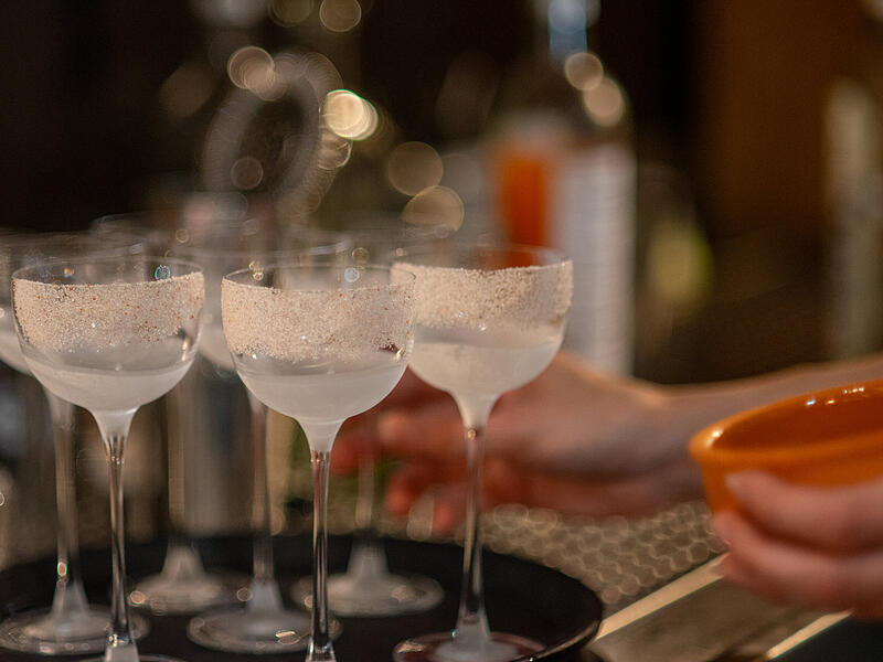 Cocktail-Tasting von "Feines aus Franken",  "Fränkischer Talk" und fränkische-rezepte.de im Schwarzen Schaf in Bamberg.Cocktail-Tasting im Schwarzen Schaf