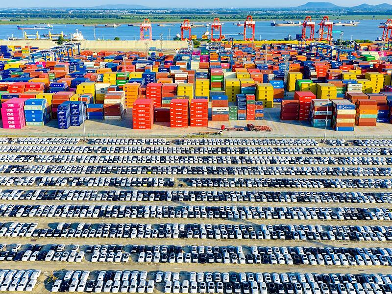 Frachtdock in Nanjing