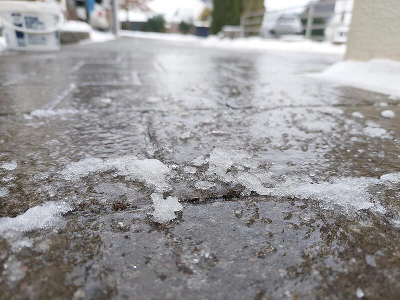 Glatteis in Forchheim