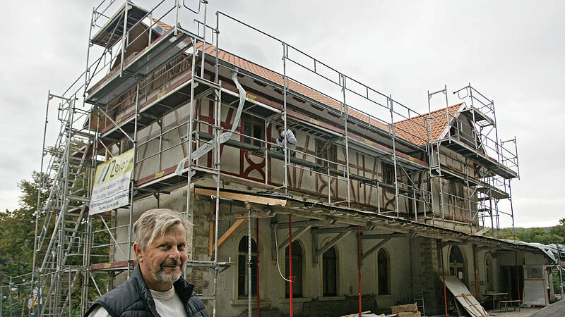 Bahnhof im Staatsbad Br&uuml;ckenau: Sanierung