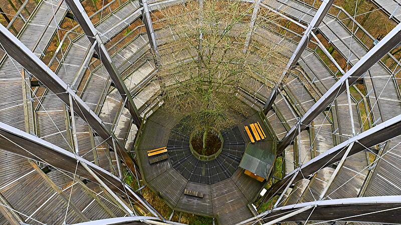 Aussichtsturm Baumwipfelpfad Steigerwald