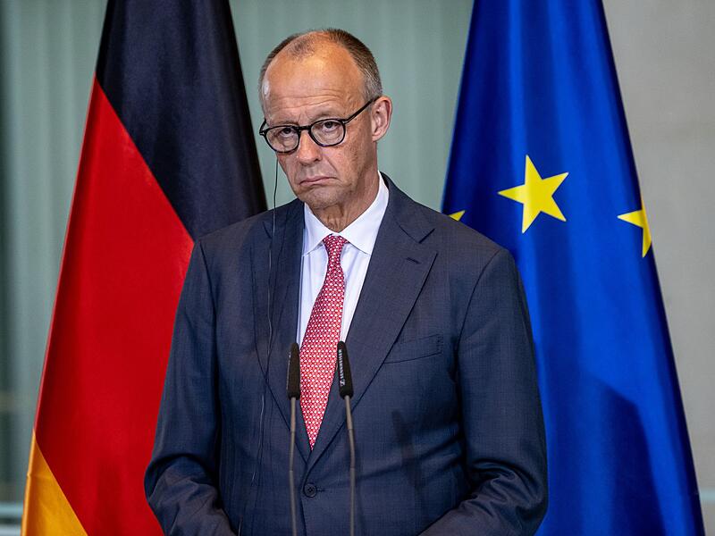 Pressekonferenz mit Bundeskanzler Merz