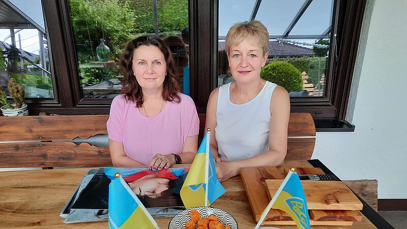 Nataljia Dubrovska (rechts) war k&uuml;rzlich zu Besuch in Neustadt bei Coburg.