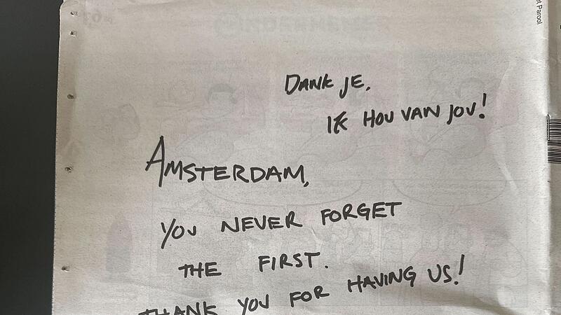 Anzeige in der Amsterdamer Stadtzeitung Anzeige in der Amsterdamer Stadtzeitung