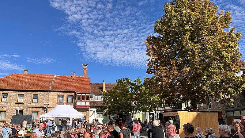 Michaelismarkt in der Innenstadt von Hammelburg