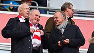Uli Hoene&szlig; (l) und Karl-Heinz Rummenigge