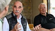 Der Sommerhäuser Winzer Artur Steinmann (links) kandidiert 2026 nicht erneut für das Amt des fränkischen Weinbaupräsidenten. Das Bild zeigt ihn gemeinsam mit dem Geschäftsführer des Fränkischen Weinbauverbands, Hermann Schmitt.