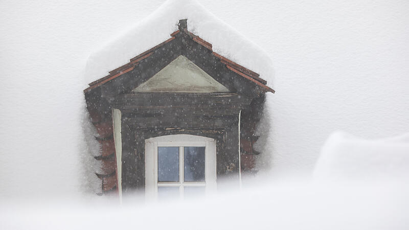 Schneemassen in Bamberg seit vergangener Nacht.