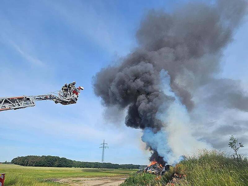 Feuer bei Biogasanlage Kairlindach Feuer bei Biogasanlage Kairlindach