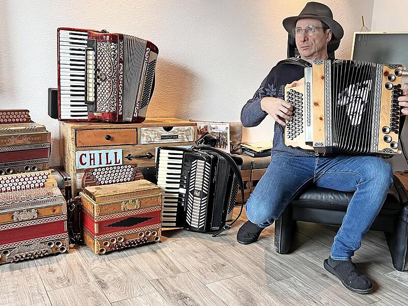 Zu seinen Instrumenten hatte Oti Schmelzer schon immer eine Affinit&auml;t.