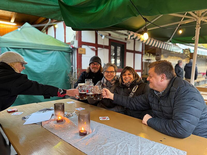 St&auml;rk Antrinken auf dem Forchheimer Schindlerkeller