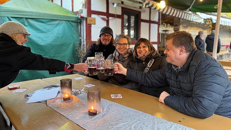 St&auml;rk Antrinken auf dem Forchheimer Schindlerkeller