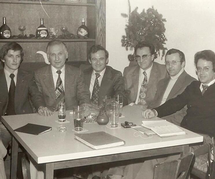 Wichtige Aufbauarbeit haben die Gr&uuml;nderv&auml;ter der K&uuml;pser CSU geleistet. Das Bild zeigt die Vorstandschaft von 1977 mit (von links) JU-Ortsvorsitzender Hans Rebhan, CSU-Ortsvorsitzender Georg Zapf, Bundestagsabgeordneter Otto Regenspurger, B&uuml;rgermei...