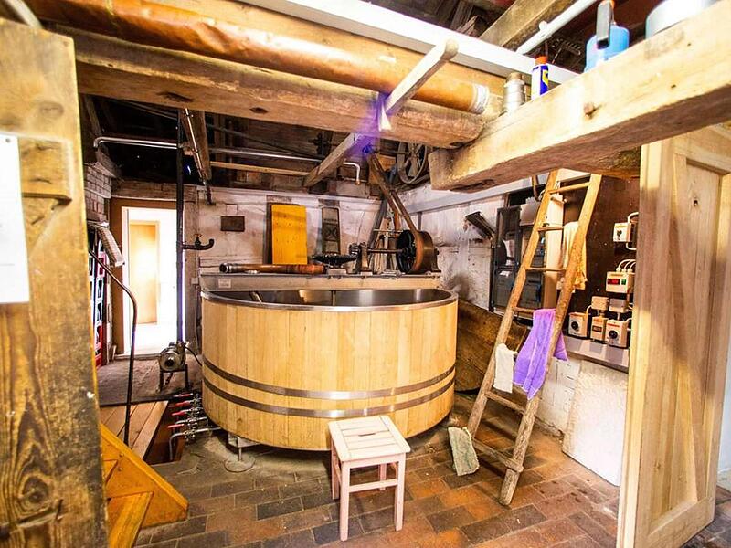 Das Innere des Brauhauses in Roßfeld Das Innere des Brauhauses in Roßfeld