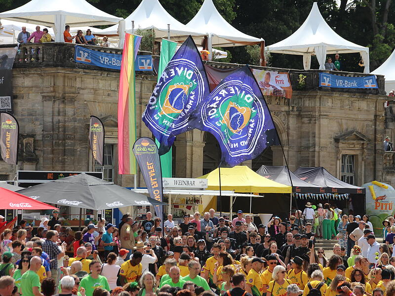 Trommeln für den Frieden beim Samba-Festival in Coburg 2025